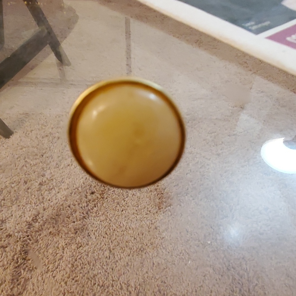 gold ring with ivory stone
